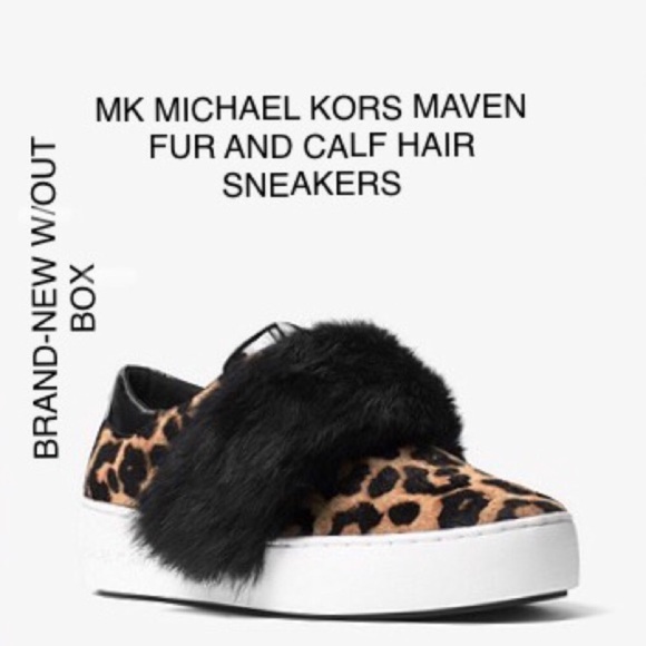 MICHAEL Michael Kors Shoes - MICHAEL KORS MAVEN FUR CALF HAIR LEOPARD SNEAKER 8
